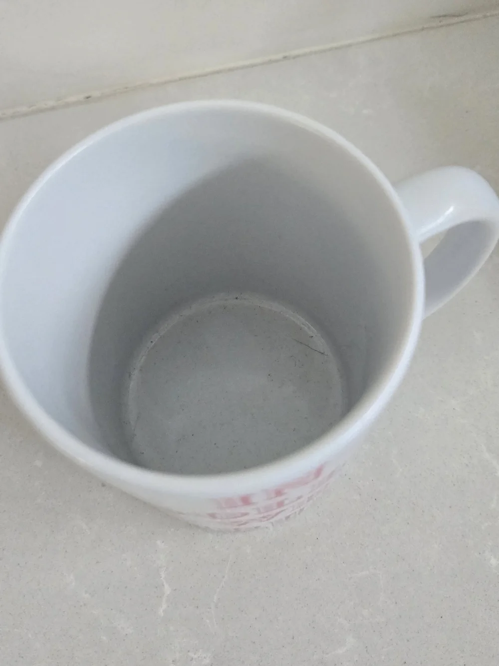 In Dolly We Trust Brand New Ceramic Coffee Mug Dolly Pardon White Pink 3.75